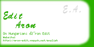 edit aron business card